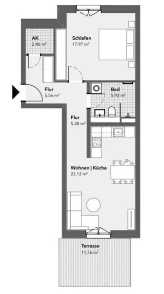 2-Zimmer-Wohnung mit Terrasse in Kladow — photo 1